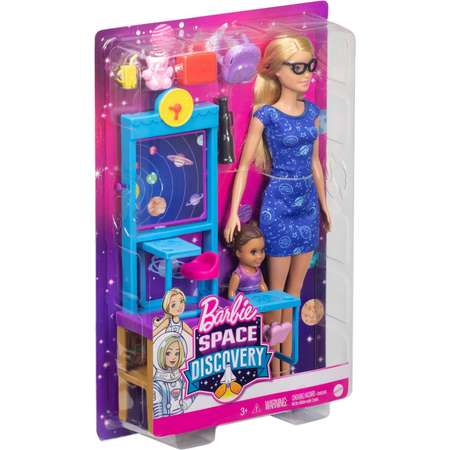 Набор Barbie Учитель космонавтики 2куклы +аксессуары GTW34