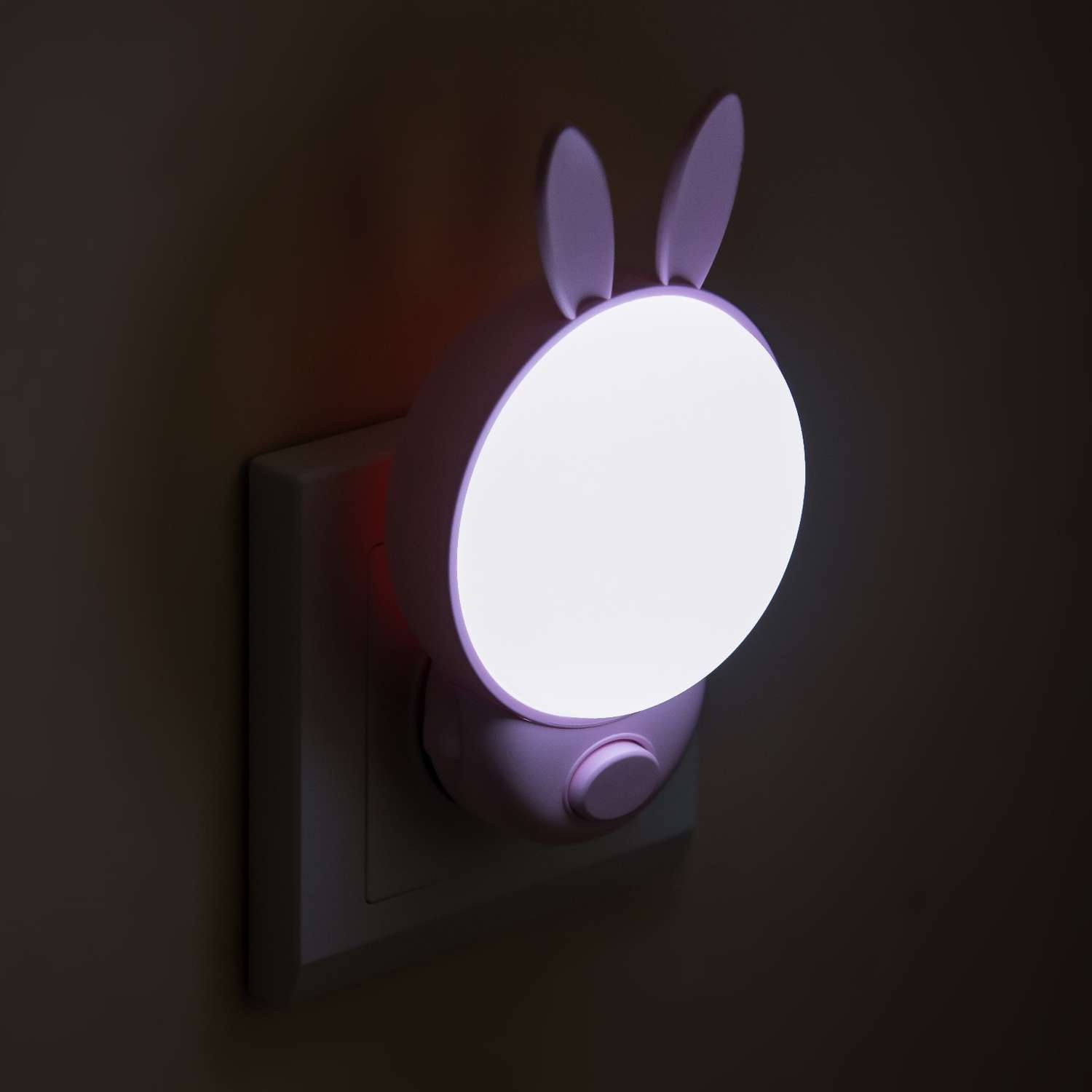 Ночник LED RISALUX «Зайчик» 1Вт розовый 7х4х12 см - фото 6