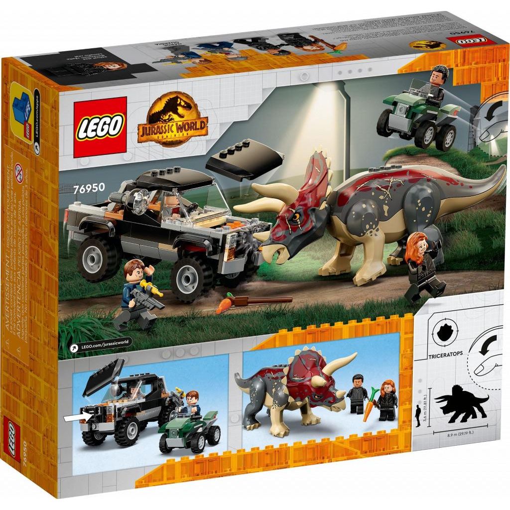 Конструктор LEGO Jurassic World Нападение трицератопса на пикап 76950 - фото 8