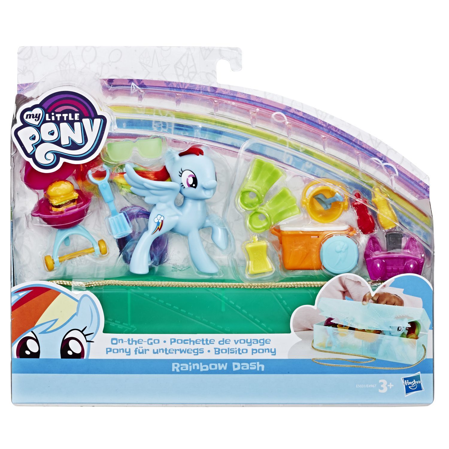 Набор игровой My Little Pony Возьми с собой Радуга Дэш E5031EU4 купить по  цене 399 ₽ в интернет-магазине Детский мир