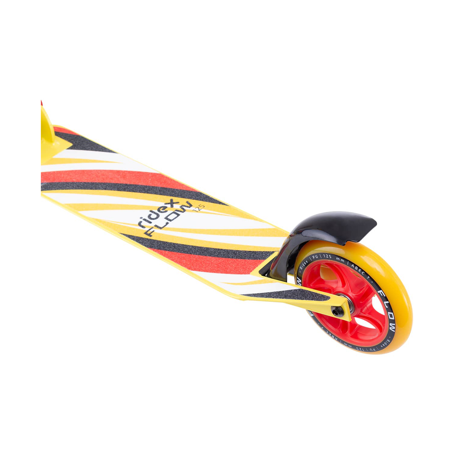 Самокат RIDEX двухколесный Scooter 2 wheels Flow 125 red/yellow - фото 6