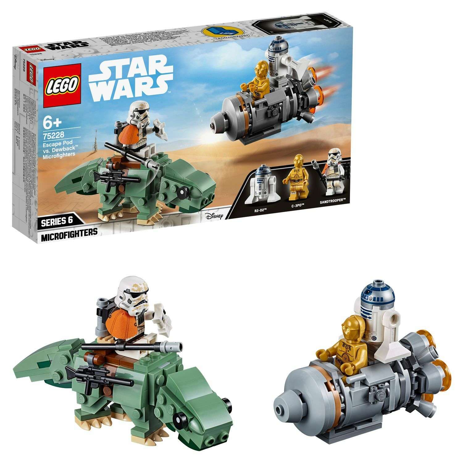 Конструктор LEGO Star Wars Спасательная капсула Микрофайтеры дьюбэк 75228 - фото 1