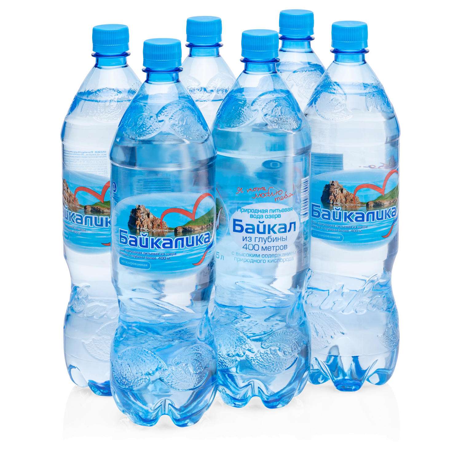 Вода питьевая БАЙКАЛИКА Набор 6 бутылок по 1.25л природная глубинная негазированная - фото 1