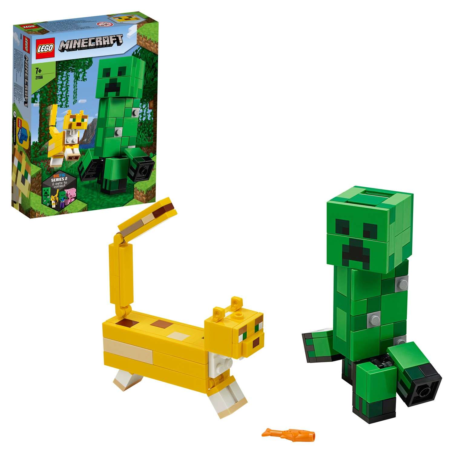 Конструктор LEGO Minecraft Крипер и Оцелот большой 21156 - фото 1