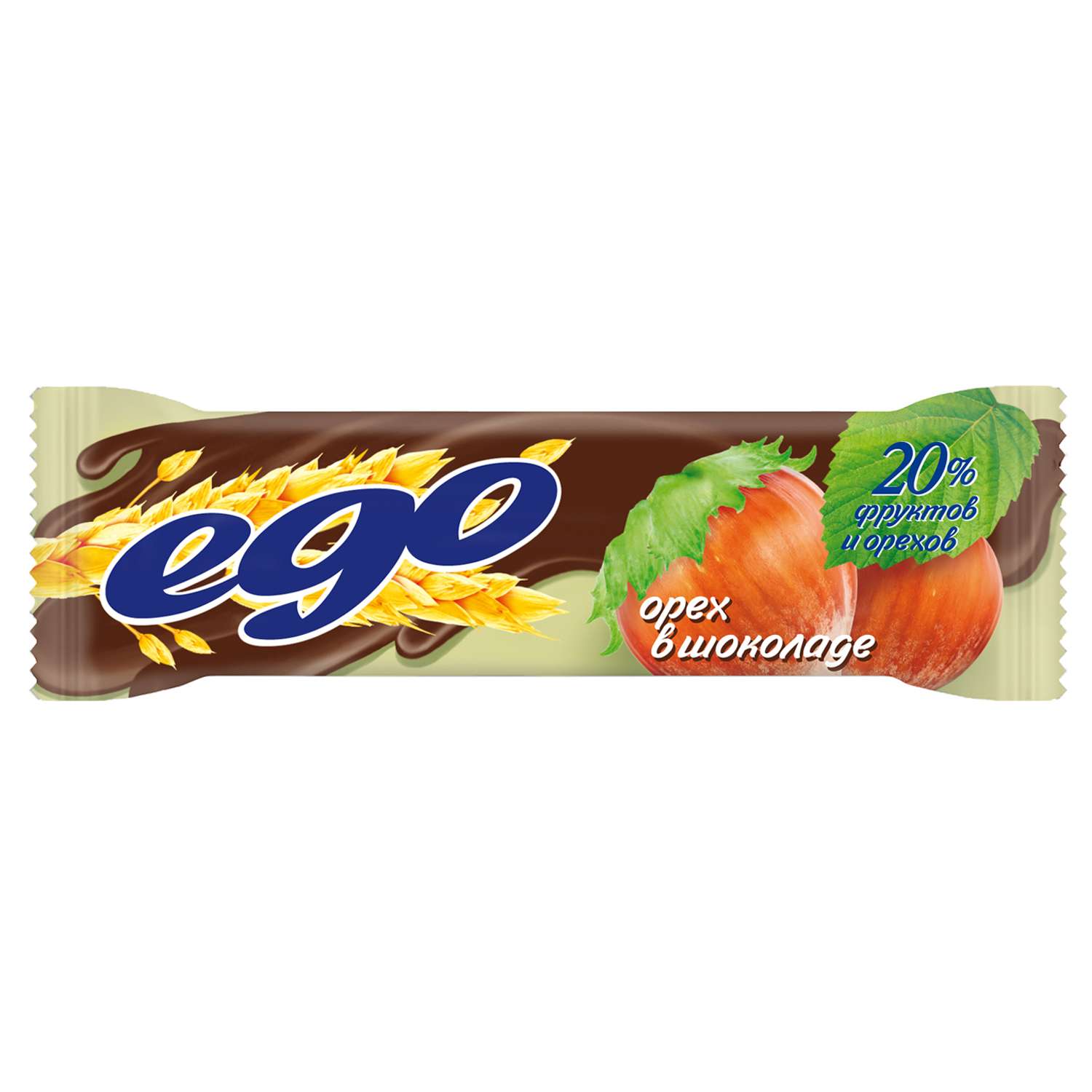 Батончики мюсли Ego орех в шоколаде 25г - фото 1