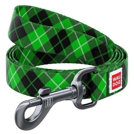 Поводок для собак Waudog Nylon Шотландка малый Зеленый 4863