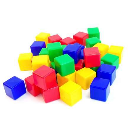 Игровой набор для детей Новокузнецкий Завод Пластмасс Кубики цветные развивающие 36 шт