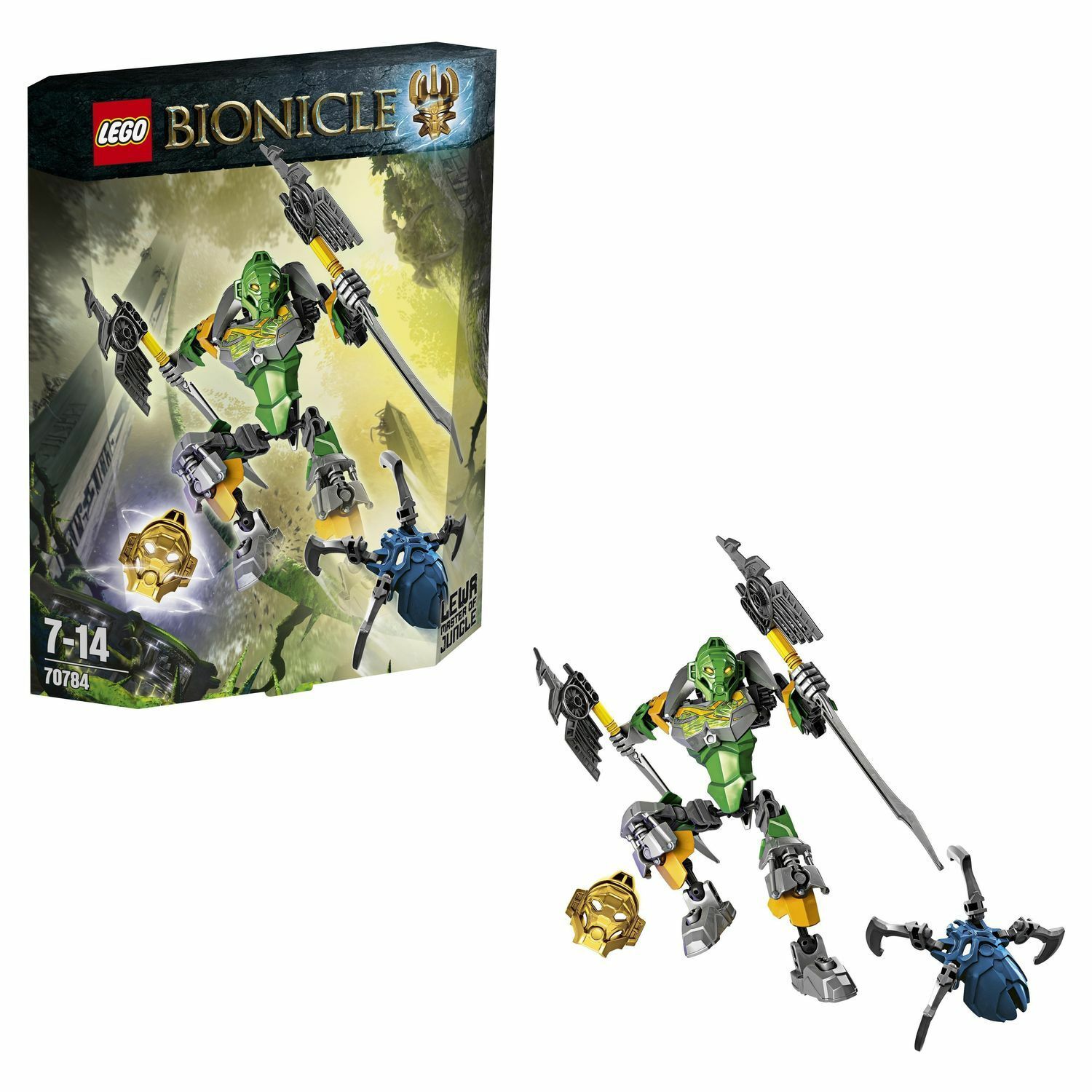 Конструктор LEGO Bionicle Лева – Повелитель Джунглей (70784) купить по цене  999 ₽ в интернет-магазине Детский мир