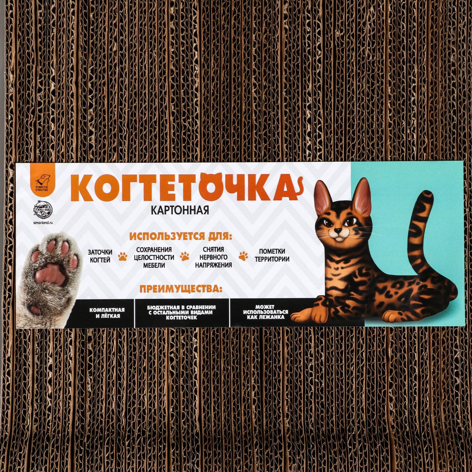 Когтеточка Пушистое счастье из картона Prr meow - фото 6