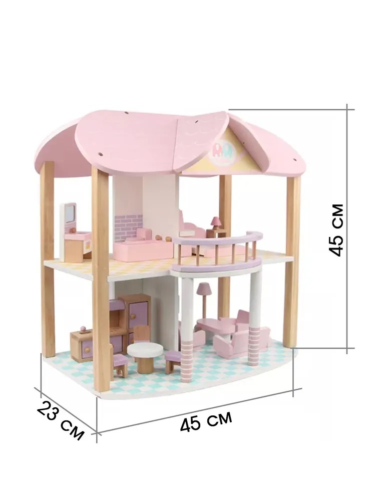 Кукольный домик с мебелью Зайка любит деревянный ПЛ-22/дом - фото 10
