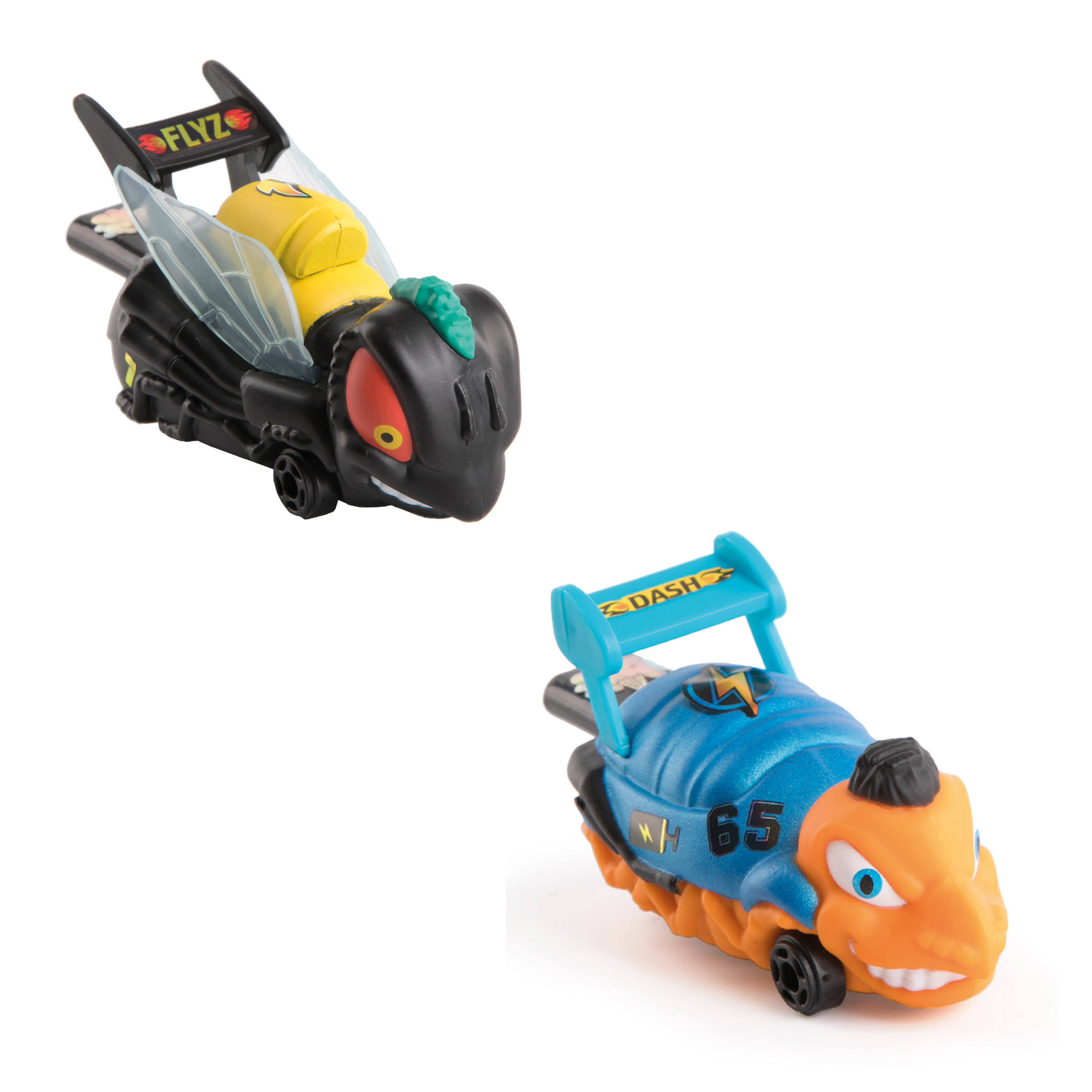 Игровой набор Bugs Racings гонка жуков с 2 машинками черная муха и оранжевая оса K02BR006-3 - фото 2