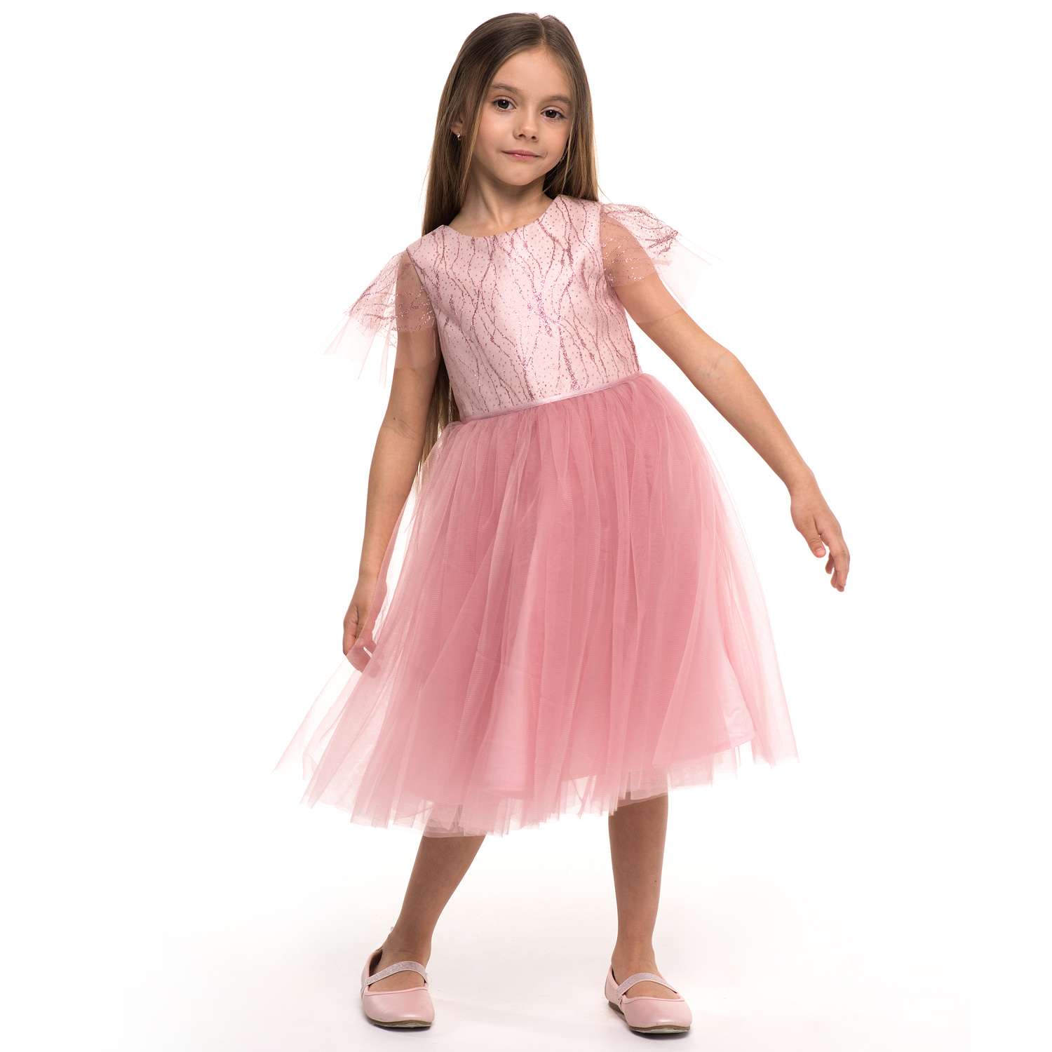 Платье LisaWeta D-021-22 розовый - фото 2