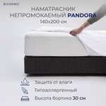 Наматрасник SONNO PANDORA махровый непромокаемый на резинке по всей длине 140x200 белый