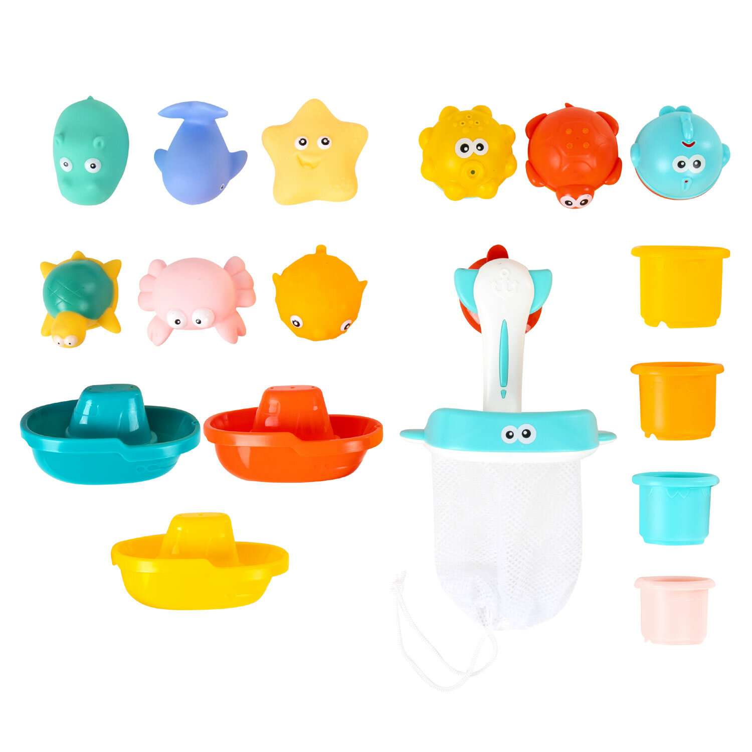 Игрушки для ванной Brauberg для купания с мешком для хранения - фото 6