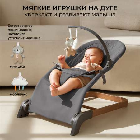 Детский шезлонг Amarobaby Harmony Графит