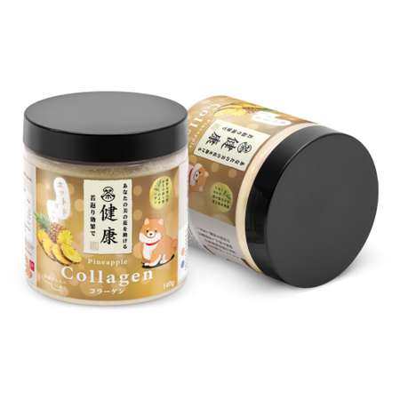Коллаген порошок с витамином С Japan Formula для суставов и связок гидролизованный со вкусом Ананас