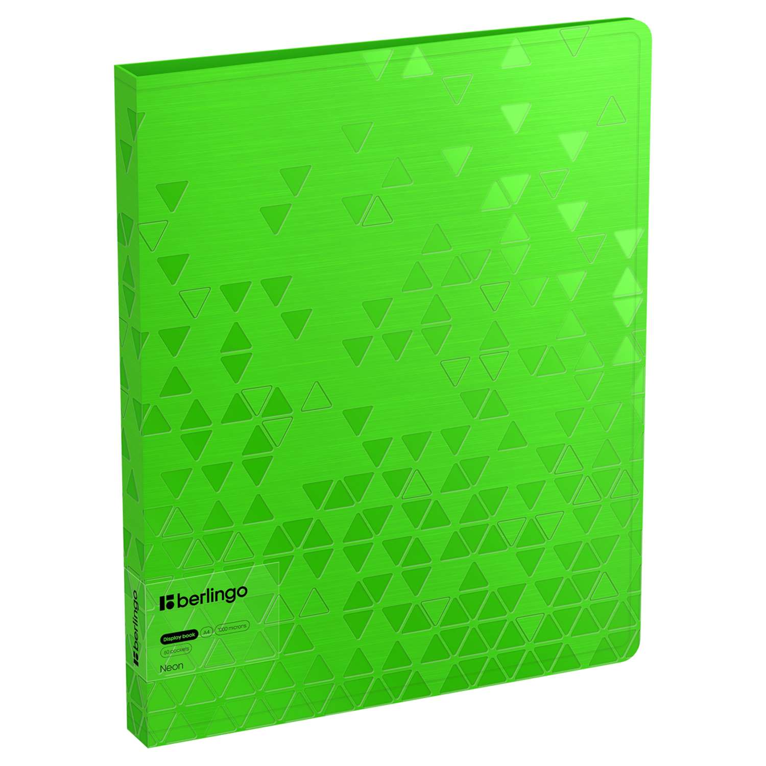 Папка с 60 вкладышами Berlingo Neon зеленый неон - фото 1