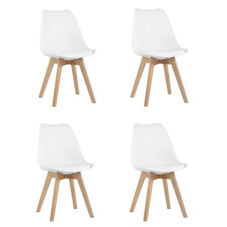 Комплект стульев Stool Group для кухни 4 шт FRANKFURT NEW белый
