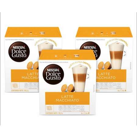 Кофе в капсулах Nescafe Dolce Gusto Latte Macchiato 48 капсул 3 упаковки