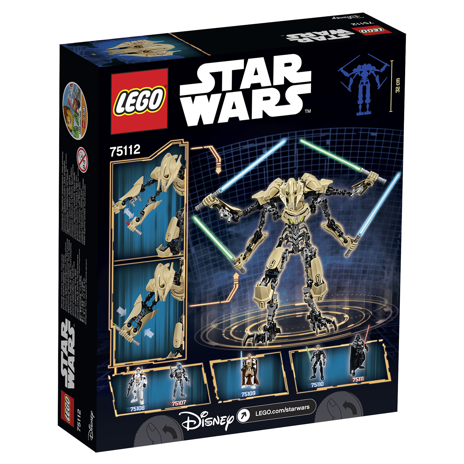 LEGO Constraction Star Wars General Grievous 75112 2999