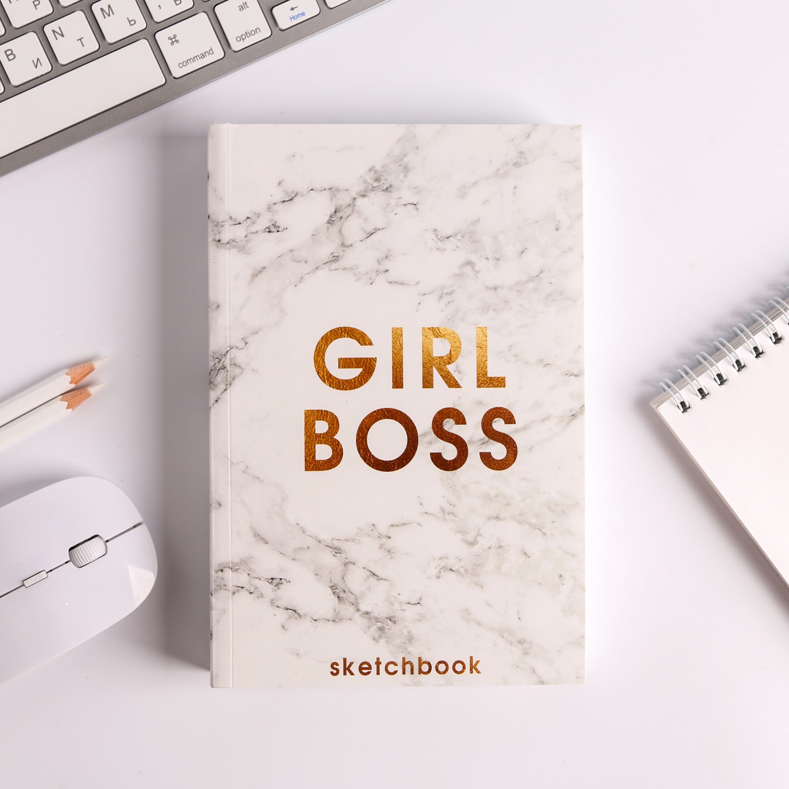 Скетчбук ArtFox формат А5 180 листов Girl Boss - фото 2