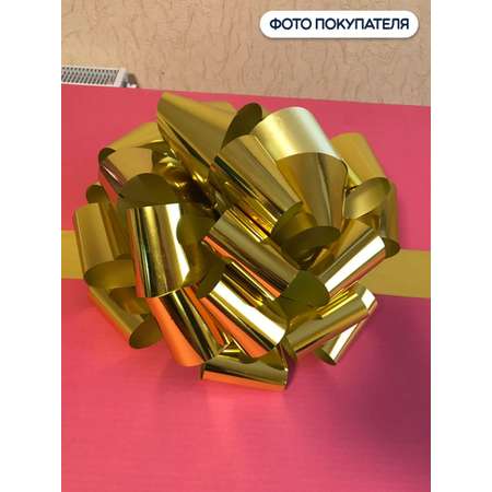 Бант для подарка Riota золотой металлик 36 см