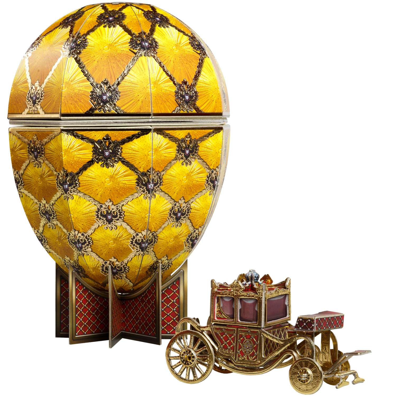 Сборная модель Умная бумага Пасхальное яйцо Коронационное 634 - фото 1