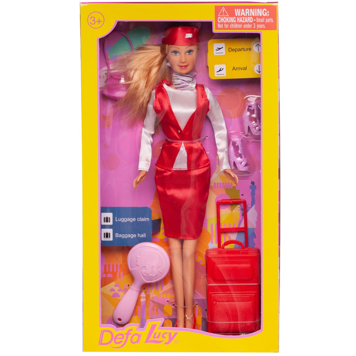 Игровой набор ABTOYS Кукла Defa Lucy Стюардесса с игровыми предметами