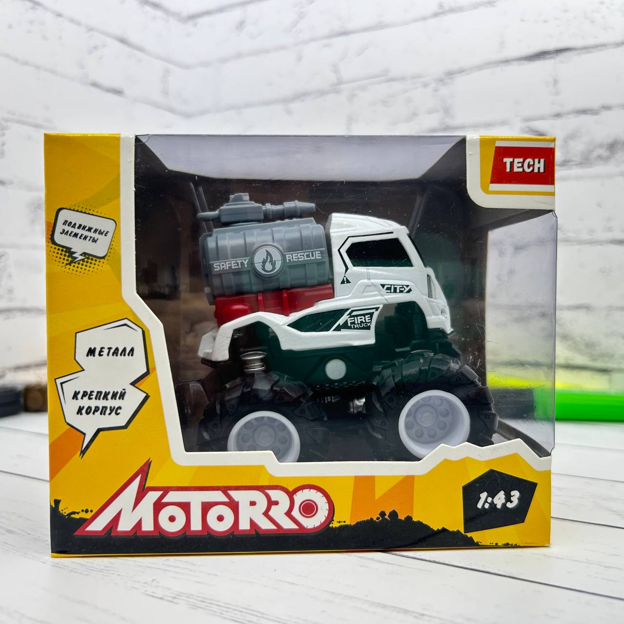 Автомобиль Motorro 1:43 инерционный серый 23209M - фото 5