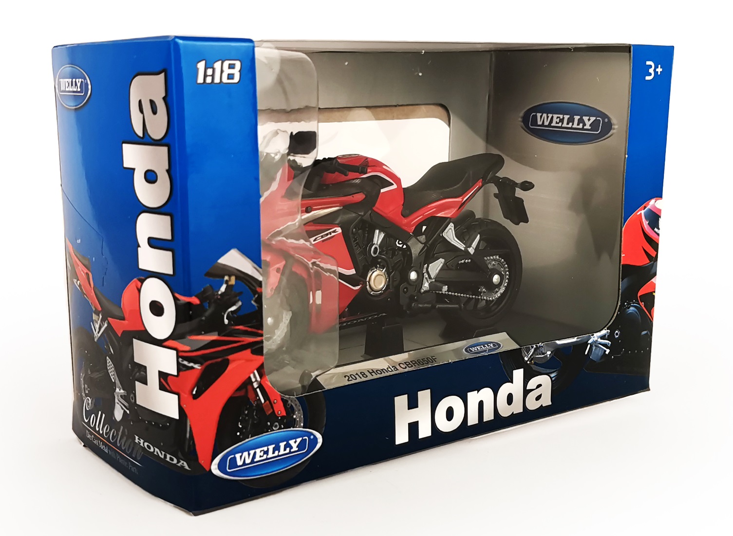 Мотоцикл Welly Honda 1:18 без механизмов 12853PW - фото 6