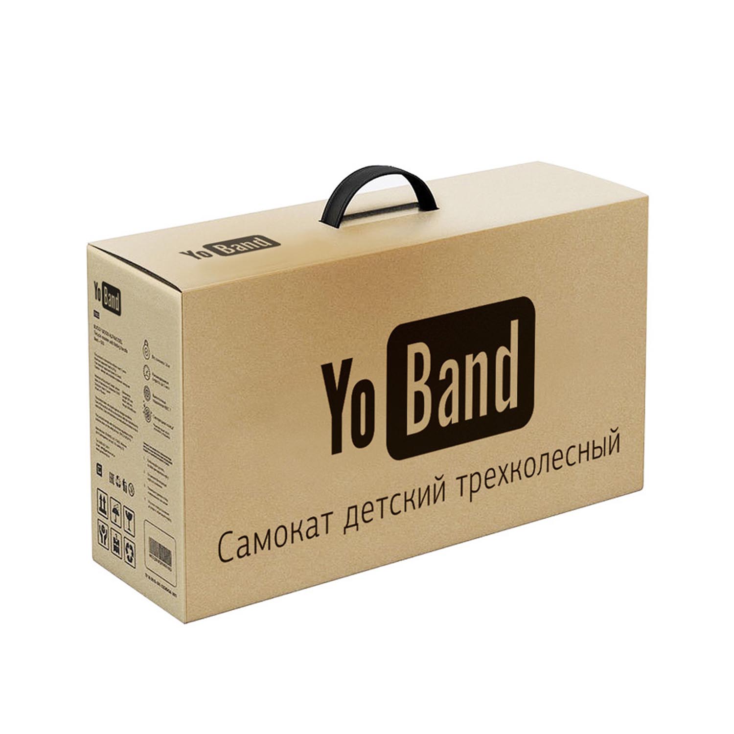 Самокат детский Yo Band Yo Manga стильный легкий бесшумный складной розовый-желтый - фото 13