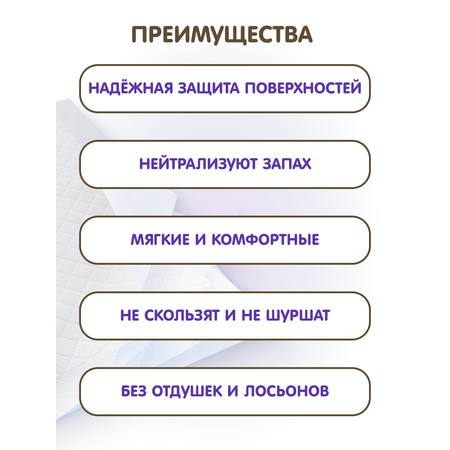 Пеленки универсальные INSEENSE впитывающие 90х60см 80 шт.