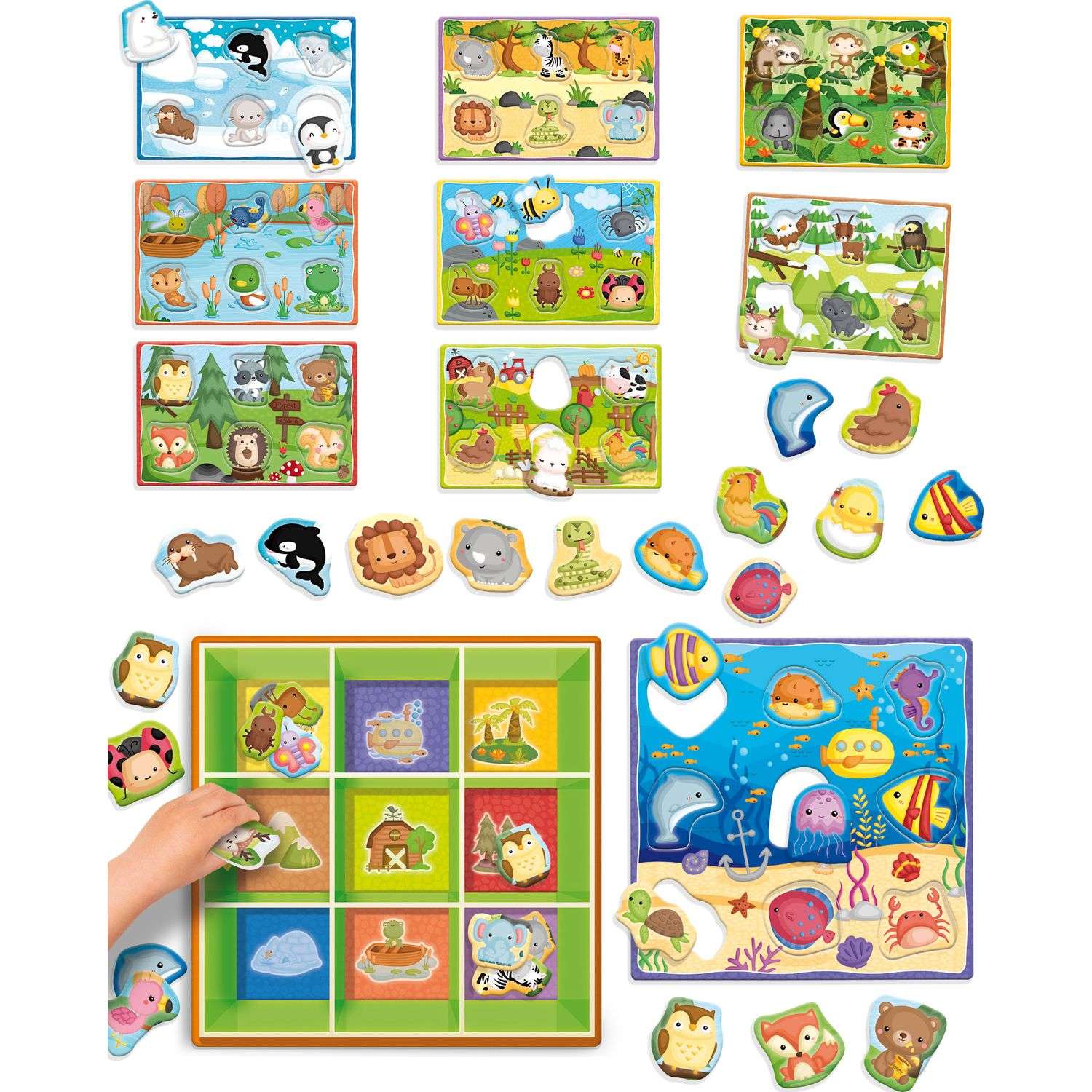 Игра развивающая Lisciani Montessori baby Happy animals R92772 - фото 4