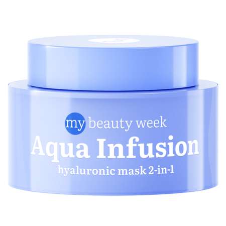 Маска для лица 7DAYS Aqua infusion увлажняющая с гиалуроновой кислотой 2-в-1