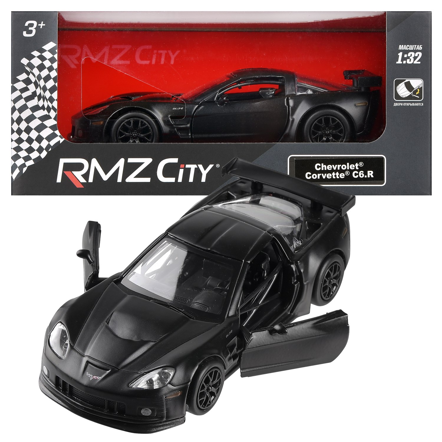 Uni-Fortune Машина инерционная RMZ City Chevrolet Corvette C6.R 1:32