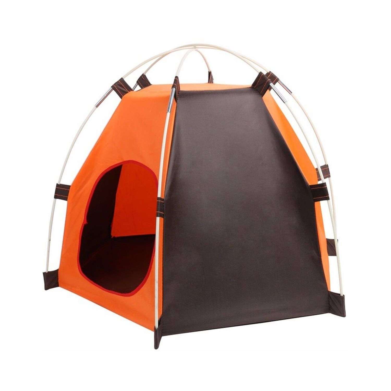 Палатка для собак Keyprods оранжевый/коричневый - фото 1