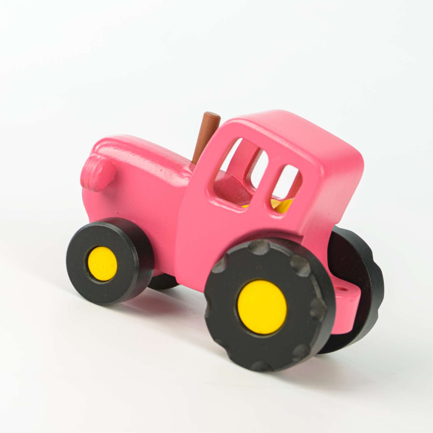 Игрушка Синий трактор Средний розовый из дерева РТ100 - фото 9