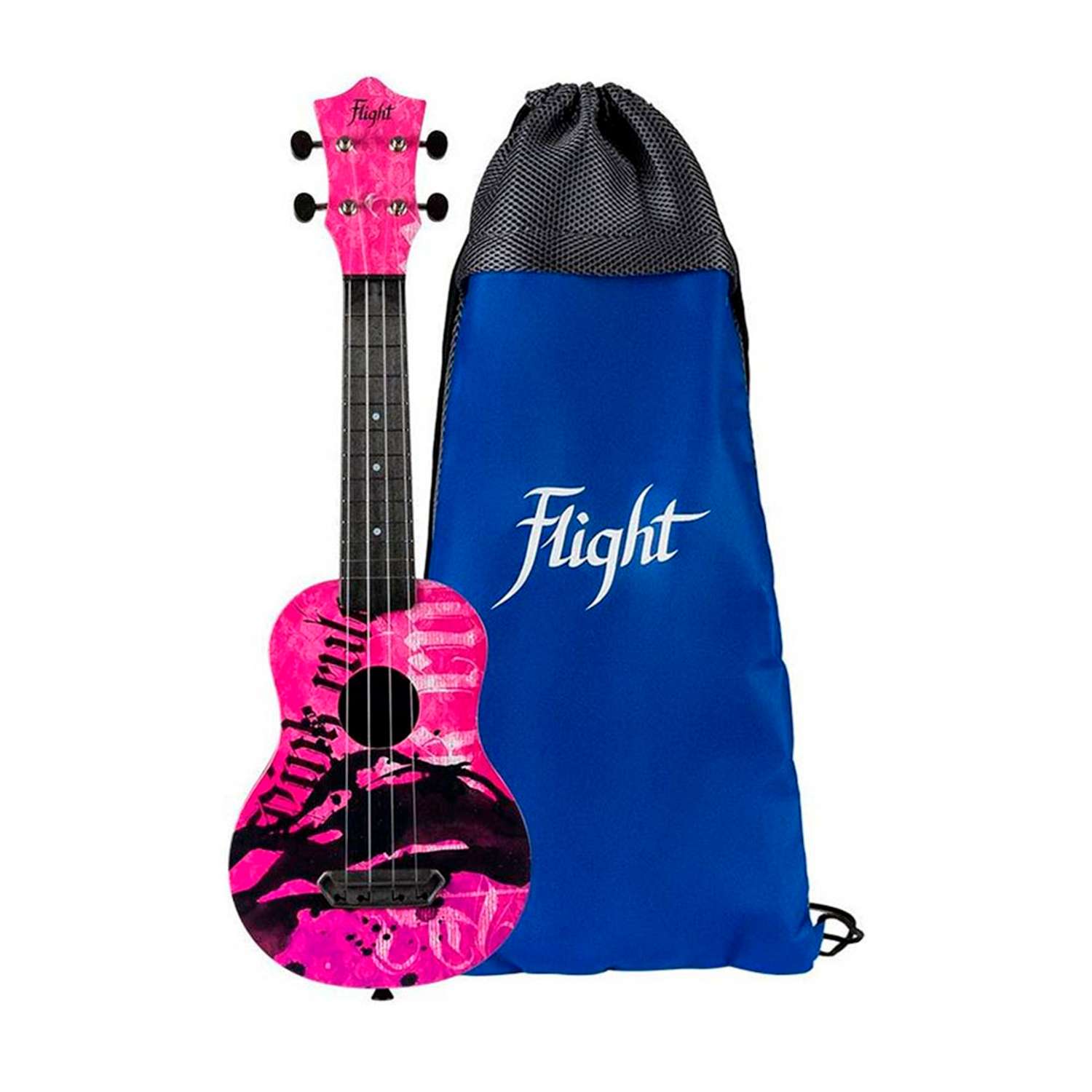Гитара гавайская Flight укулеле сопрано ULTRA S-40 Pink Rules - фото 4