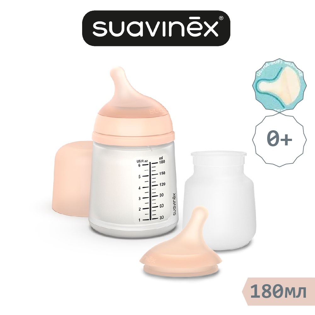 Бутылочка адаптивный поток Suavinex пластиковая 180 мл - фото 2