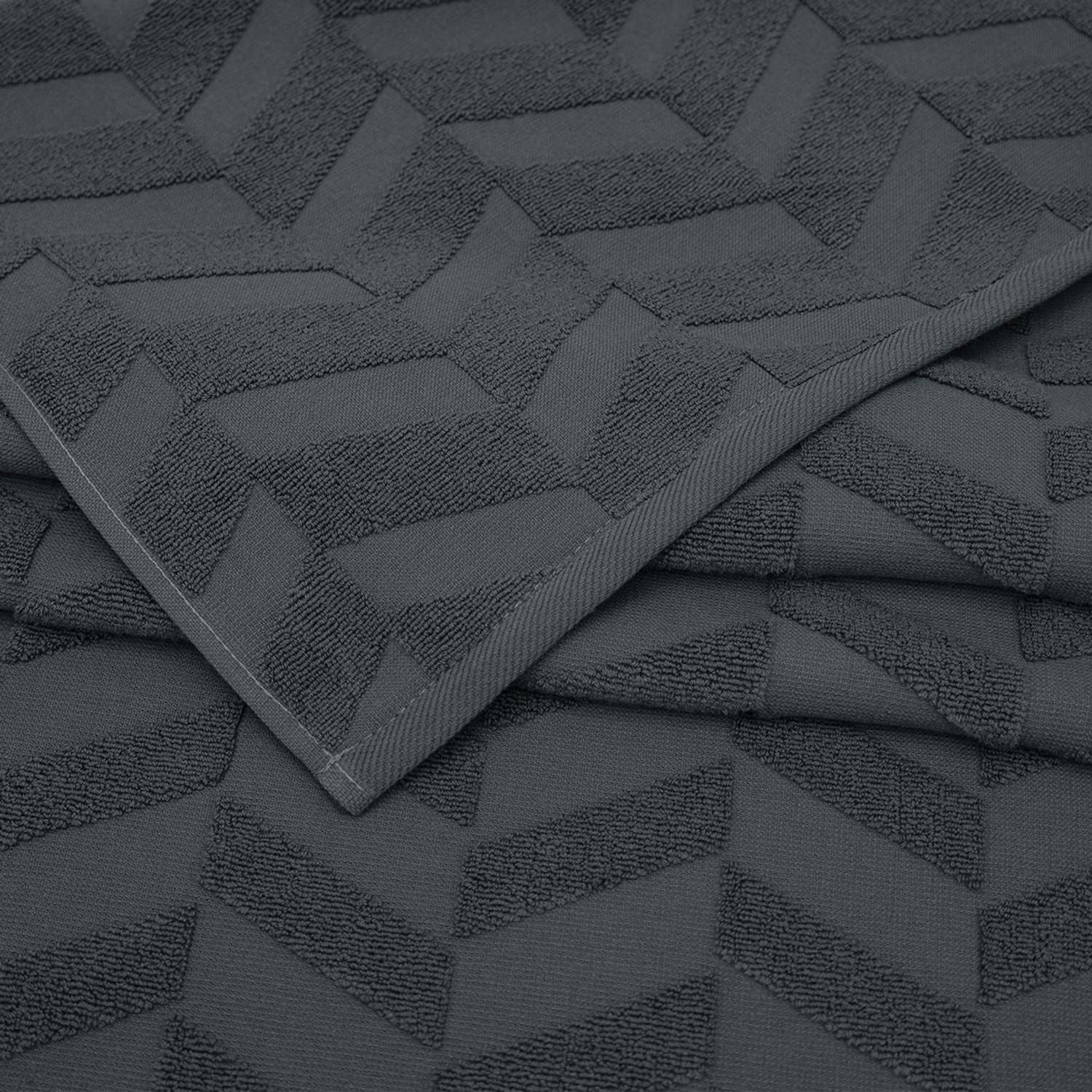 Махровое полотенце BRAVO Моноколор 50х80 серый - фото 3