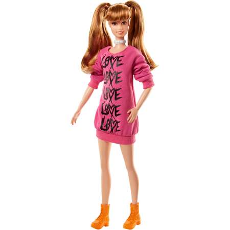 Кукла Barbie Игра с модой Одень свое сердце в розовое FJF44