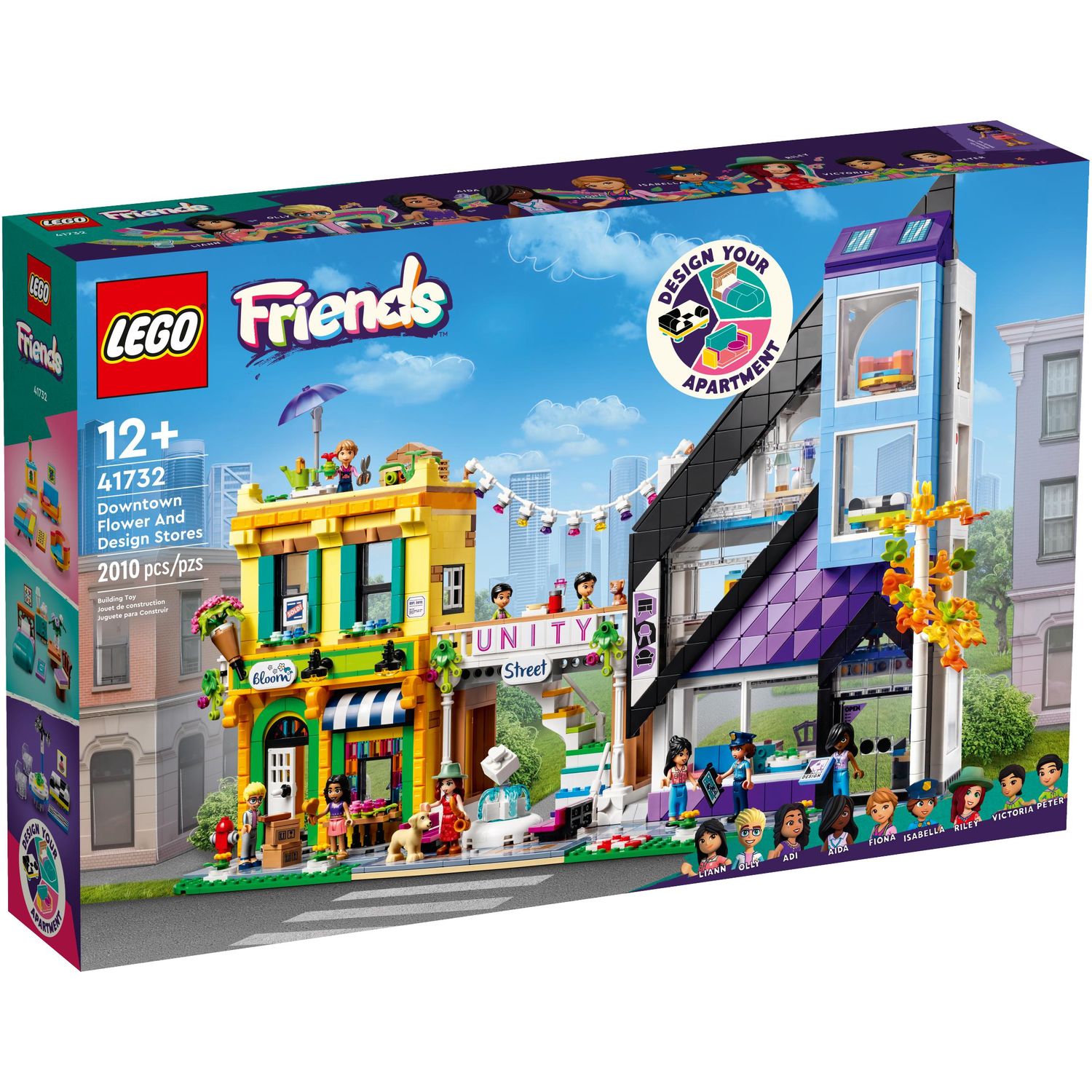 Конструктор LEGO Friends Магазины цветов и дизайна в центре 41732