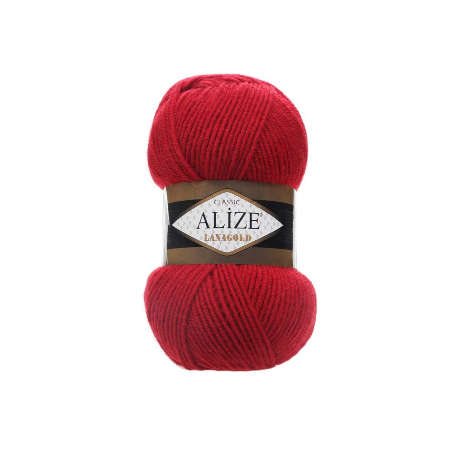 Пряжа Alize полушерстяная мягкая тонкая теплая Lanagold 100 гр 240 м 5 мотков 56 красный - фото 6