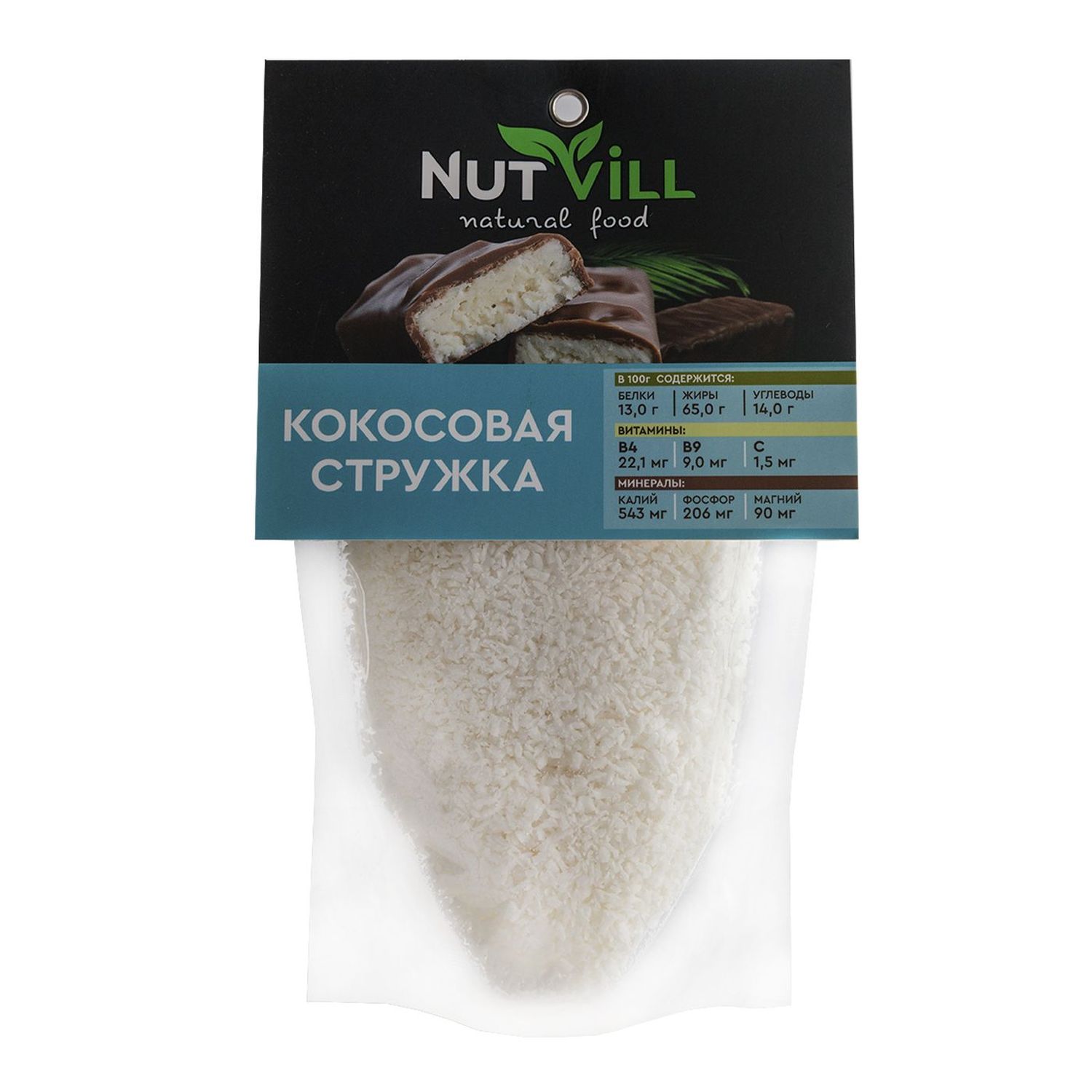 Стружка Nutvill кокосовая 100г - фото 1