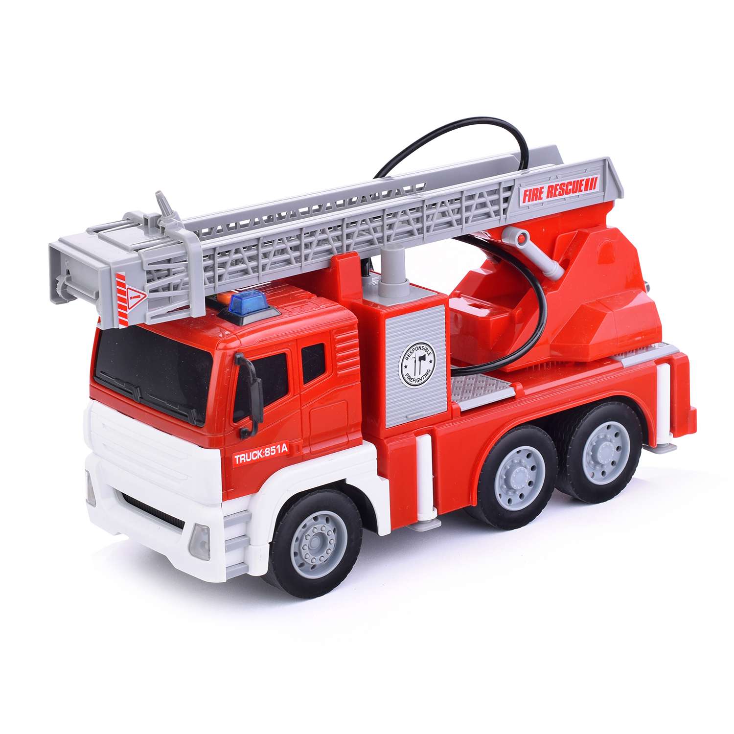 Пожарная машина WENYI большая со световыми и звуковыми эффектами WY851A - фото 1