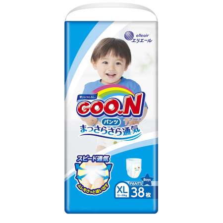 Подгузники-трусики для мальчиков Goon XL 12-20кг 38шт