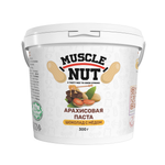 Арахисовая паста Muscle Nut хрустящая шоколад с мёдом без сахара натуральная высокобелковая 300 г