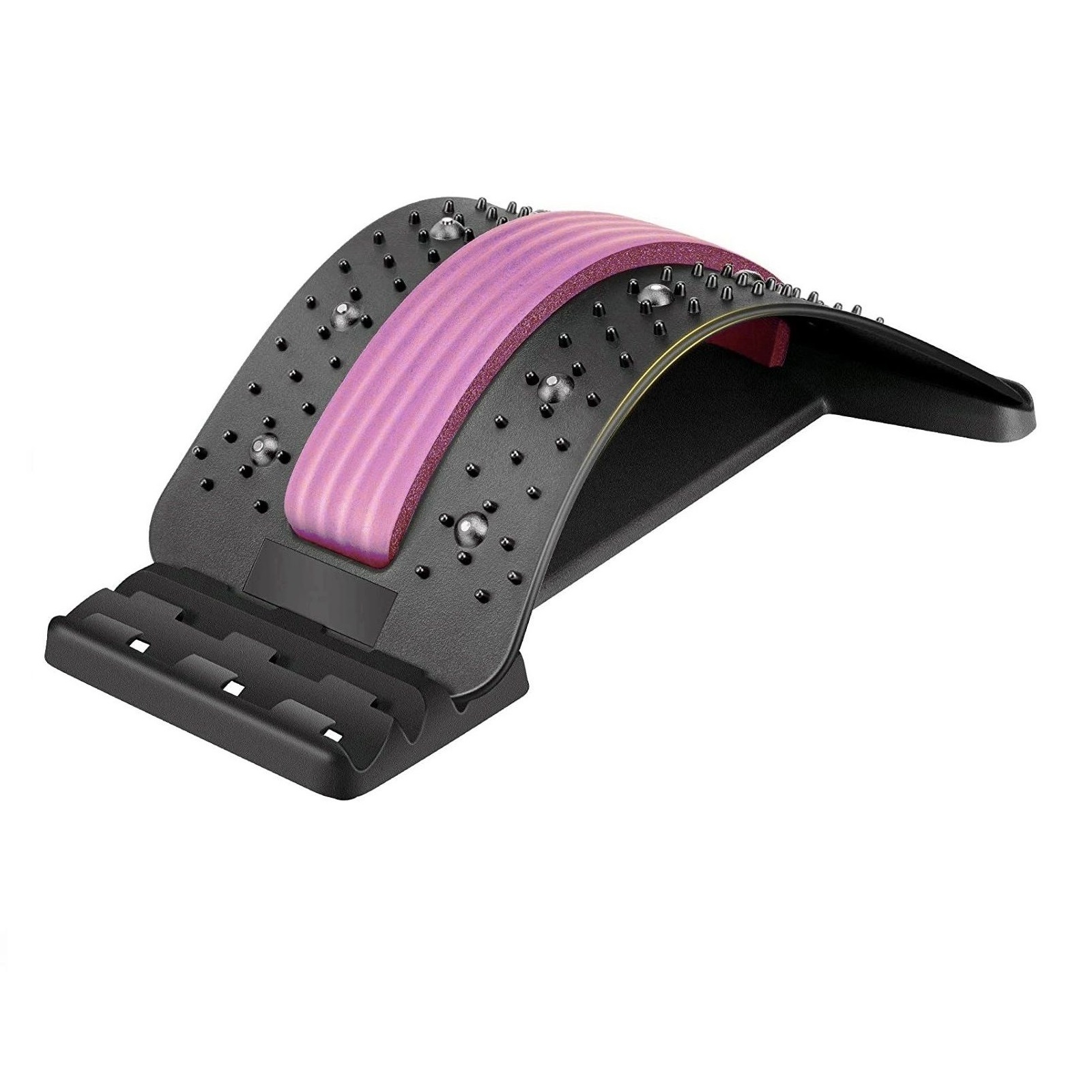 Тренажер мостик STRONG BODY МФР для спины и шеи черно-розовый - фото 1
