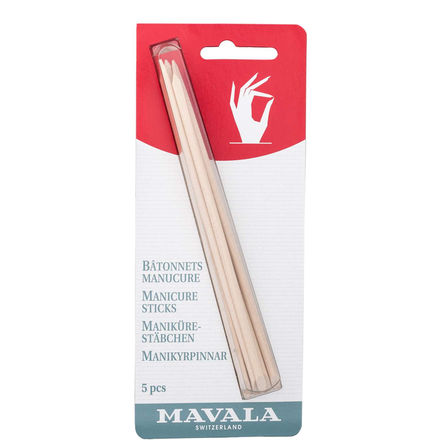 Палочки для маникюра Mavala деревянные Manicure Sticks 5 шт 9090613 - фото 1