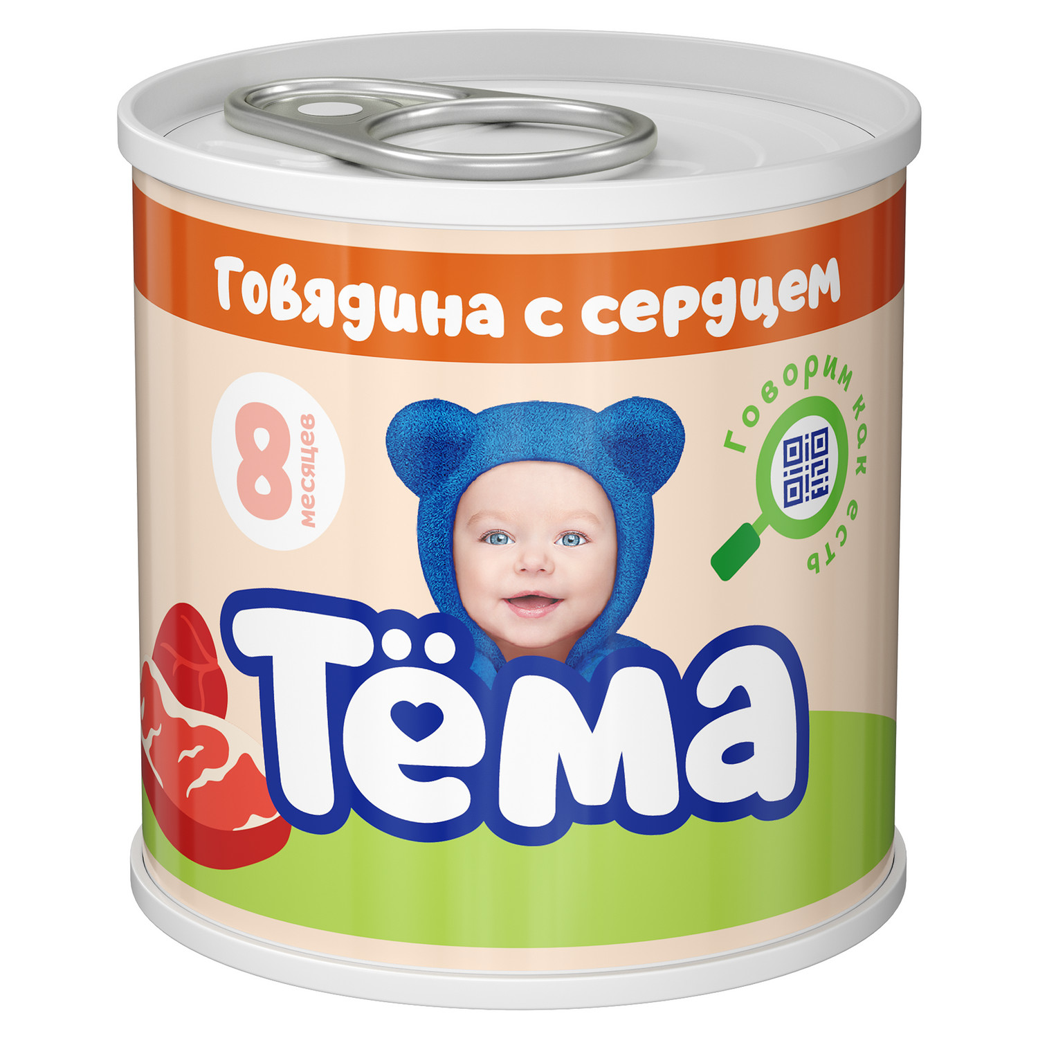 Пюре Тёма Говядина-сердце 90г с 8месяцев - фото 1